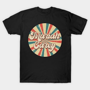 Circle Design Mariah Proud Name Birthday 70s 80s 90s T-Shirt